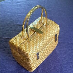 1950s Koret Wicker Handbag